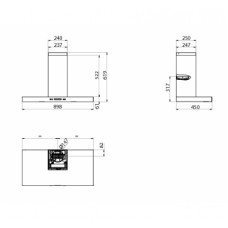 Hota decorativa Whirlpool AKR 746 IX 60cm